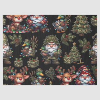 Eendenjacht Camo Kabouters Tissuepapier