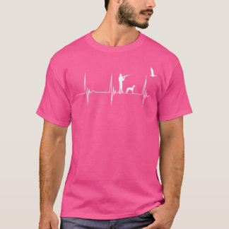 Eendenjacht Hartslag Ekg Pulseline Wildfowling Jac T-shirt