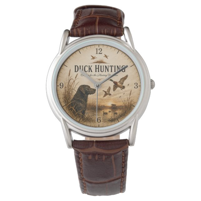 Eendenjacht  horloge (Voorkant)