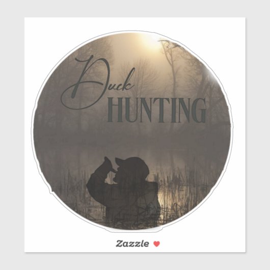 eendenjacht logo sticker (Vel)