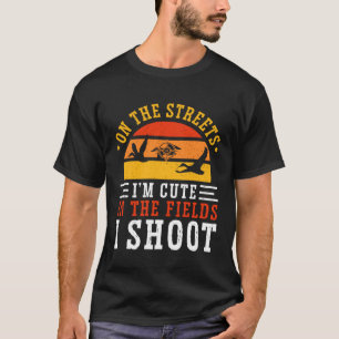 Eendenjacht op straat Ik ben schattig in de velden T-shirt