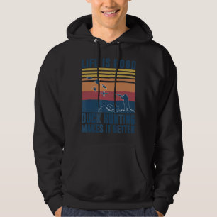 EendenjachtVoor eendenjagers Mannen Vrouwen Waterv Hoodie