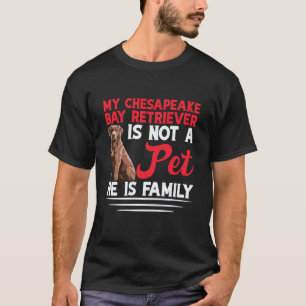 Eendenjager Hondeneigenaar Familie Chesapeake Bay T-shirt