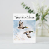 Eendenjagers Briefkaart (Staand voorkant)