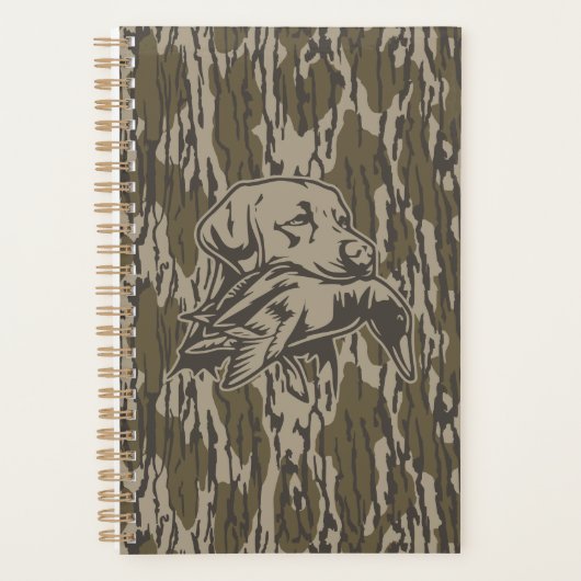 Eendenjagers met hond bos bodem landen camouflage planner (Voorkant)