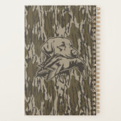 Eendenjagers met hond bos bodem landen camouflage planner (Achterkant)