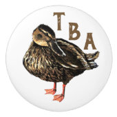 eendenknop keramische knop (Voorkant)