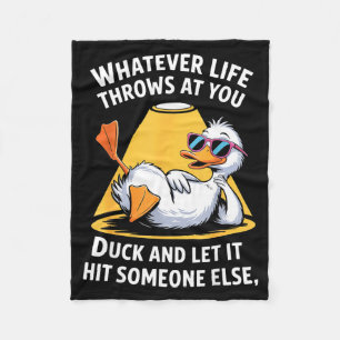 Eendenliefhebber Grappige Quote Voor Mannen Vrouwe Fleece Deken