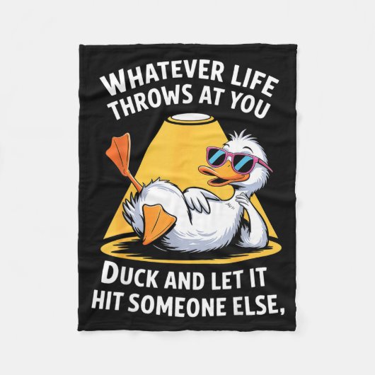 Eendenliefhebber Grappige Quote Voor Mannen Vrouwe Fleece Deken (Voorkant)