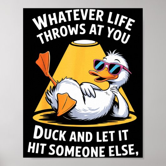 Eendenliefhebber Grappige Quote Voor Mannen Vrouwe Poster (Voorkant)
