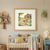 Eendenmoeder en Eendjes Nursery Poster