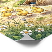 Eendenmoeder en Eendjes Nursery Poster (Hoek)
