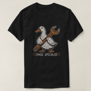 Eendenmonteur Sleutel Vintage Humor T-shirt