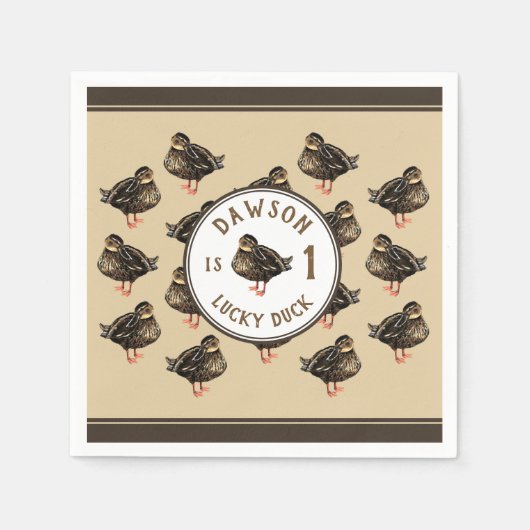 eendenpapieren servet (Voorkant)