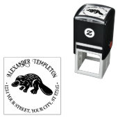 Eendensnavel Platypus #2P Naam Retouradres Zelfinktende Stempel (In situ)