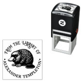 Eendensnavel Platypus #3P Bibliotheekboeknaam Zelfinktende Stempel (In situ)