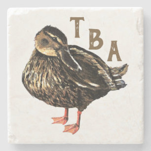 eendensteen-Onderzetter Stenen Onderzetter