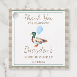 eendenverjaardag bedankjes labels