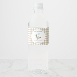 eendenverjaardag waterfles etiket