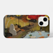 Eendenvijver - Herfst iPhone Hoesje (Achterkant horizontaal)