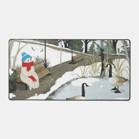 Eendenvijver - Winter Bureaumat (Voorkant)