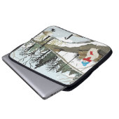 Eendenvijver - Winter Laptop Sleeve (Voorkant onderkant)