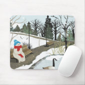 Eendenvijver - Winter Muismat (Met muis)