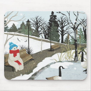 Eendenvijver - Winter Muismat