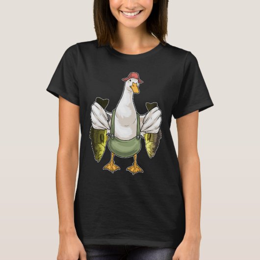 Eendenvisser Vis Vissen T-shirt (Voorkant)