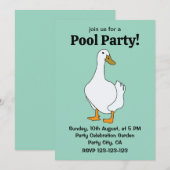 eendenvogel witte eend kaart (Voorkant / Achterkant)