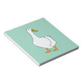 eendenvogel witte eend notitieblok (Schuin)
