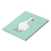 eendenvogel witte eend notitieblok (Linkerzijde)