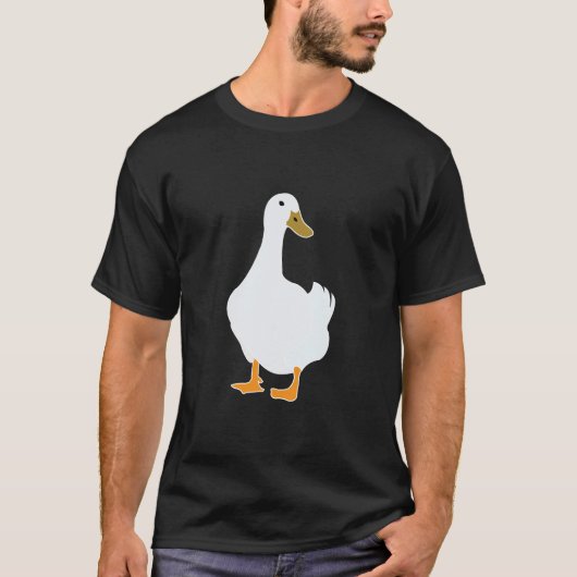 eendenvogel witte eend t-shirt (Voorkant)