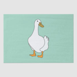 eendenvogel witte eend tissuepapier