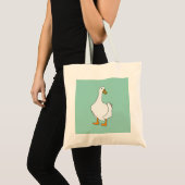 eendenvogel witte eend tote bag (Voorkant (product))