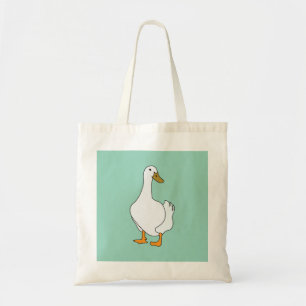 eendenvogel witte eend tote bag