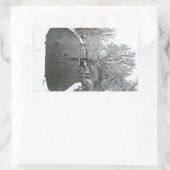 eendevijver rechthoekige sticker (Tas)