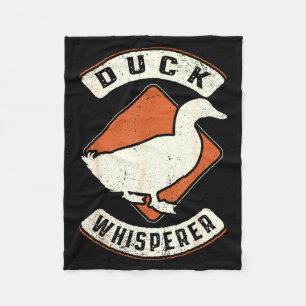 Eendfluisteraar Vintage Clic Retro Dierenliefde  Fleece Deken