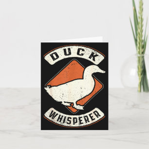 Eendfluisteraar Vintage Clic Retro Dierenliefde Kaart