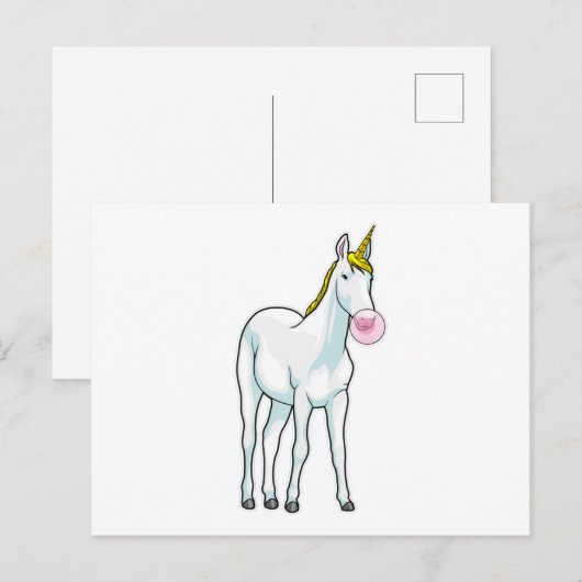 Eendimensionale Bubble gum Briefkaart (Voorkant / Achterkant)
