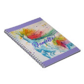 Eendimensionale waterverfschildering Regenboog Mei Notitieboek (Rechterzijde)