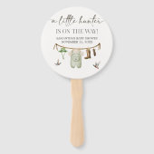 Eendjacht Baby Shower Handwaaier (Voorkant)