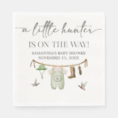 Eendjacht Baby Shower Servet (Voorkant)