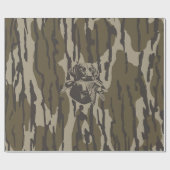 Eendjagers met hondenbos camouflage cadeaupapier (Vlak)