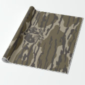 Eendjagers met hondenbos camouflage cadeaupapier (Uitgerold)