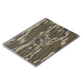 Eendjagers met hondenbos camouflage notitieboek (Linkerzijde)