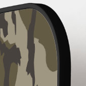 Eendjagers met hondenbos camouflage pickleball paddle (Links Detail)