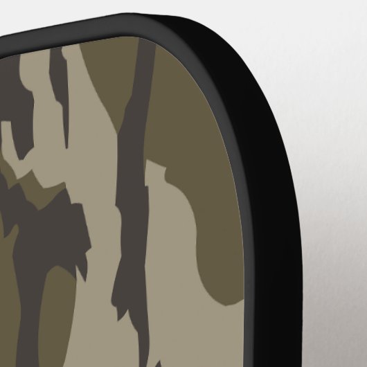 Eendjagers met hondenbos camouflage pickleball paddle (Links Detail)