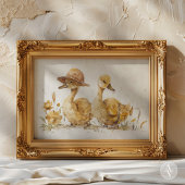 Eendje Aquarel Schilderij Eendenboerderij Boerderi Poster