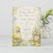 Eendje Baby Shower Kaart (Staand voorkant)